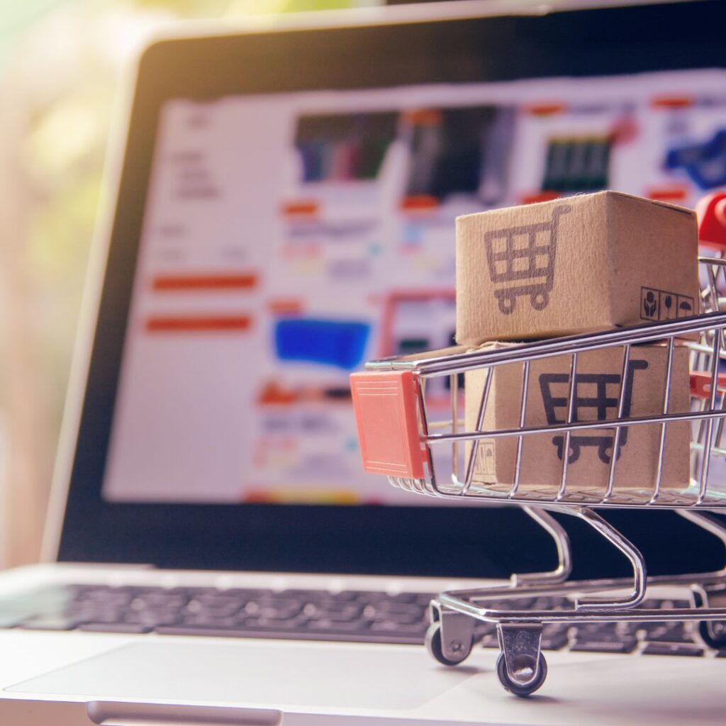 ecommerce website with cart