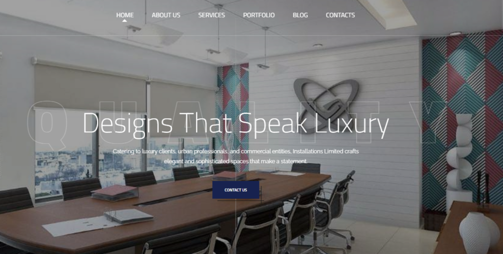 Interior Decoration Website