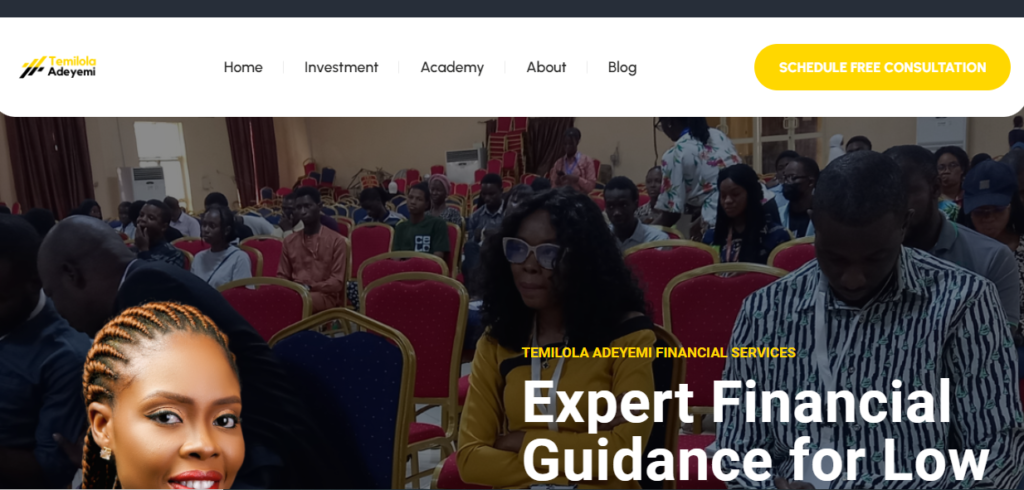 Financial Adviser Website  design