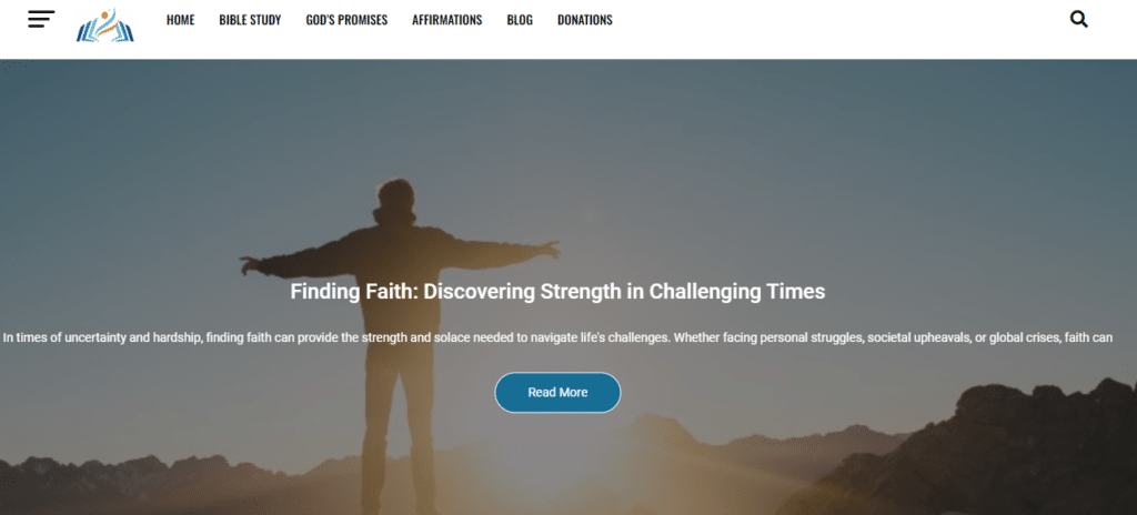 Jaa Online Ministry website
