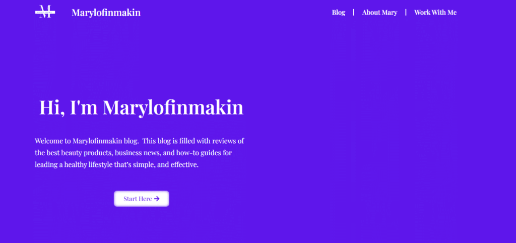 Marylofinmakin website